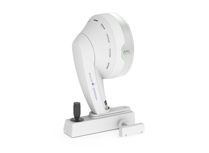 Pentacam AXL Wave The Pentacam® AXL Wave enables whole-eye wavefront aberrometry, objective refraction, retro-illumination, optical biometry, and Scheimpflug tomography.