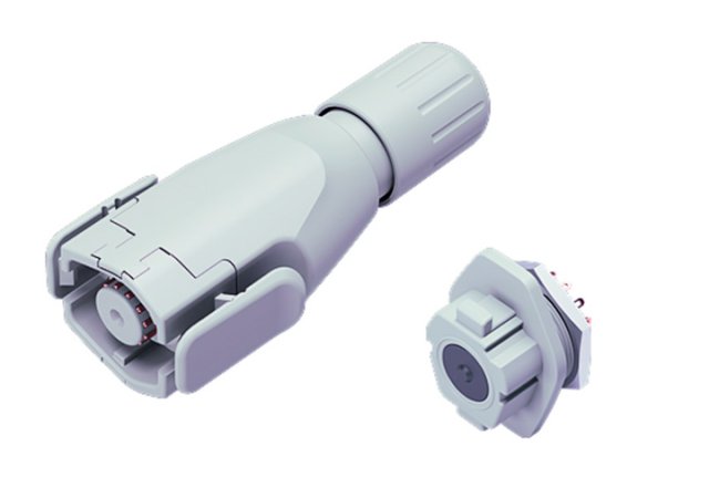 Ergonomic connector for medical applications.
 
 