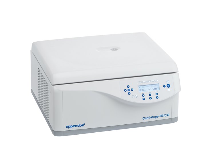 Centrifuge 5910 R The high performance centrifuge combines high capacity and performance in a compact and ergonomic product design.