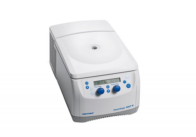 Cooled 48-place micro centrifuge for high throughput research applications.
 